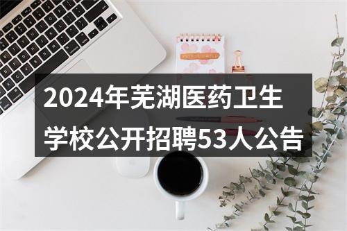 2024年芜湖医药卫生学校公开招聘53人公告 图片