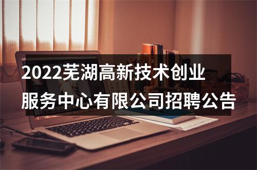 2022芜湖高新技术创业服务中心有限公司招聘公告 图片