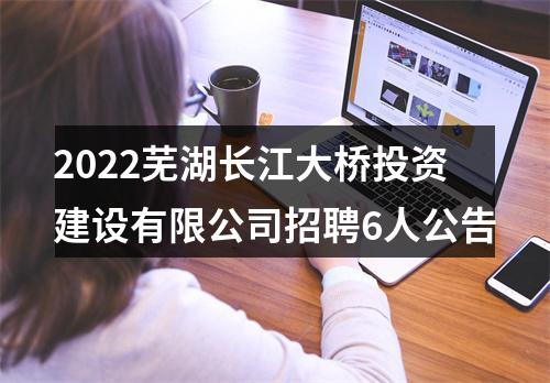 2022芜湖长江大桥投资建设有限公司招聘6人公告 图片